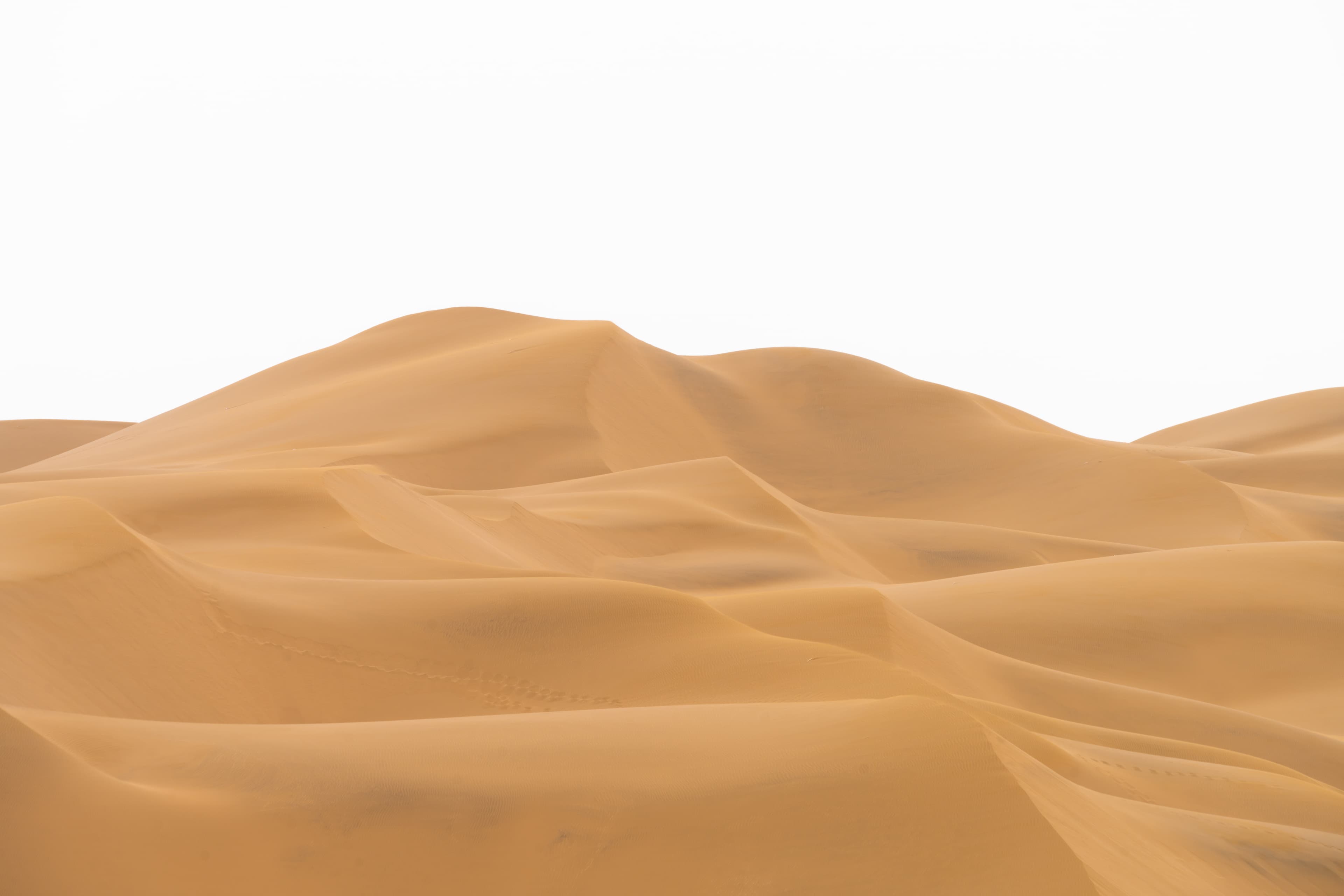 The Kumtag Desert in Piqan, where soft dunes and open skies create a calm, cinematic texture.